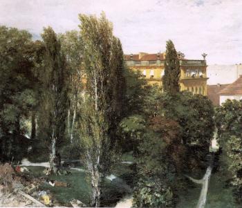 Adolph Von Menzel : The Palace Garden of Prince Albert